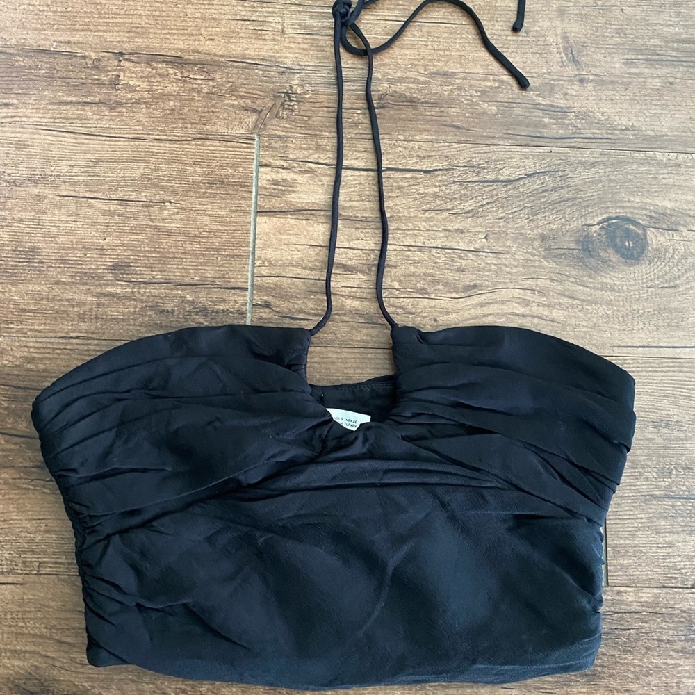 Zara black crop top Size Small